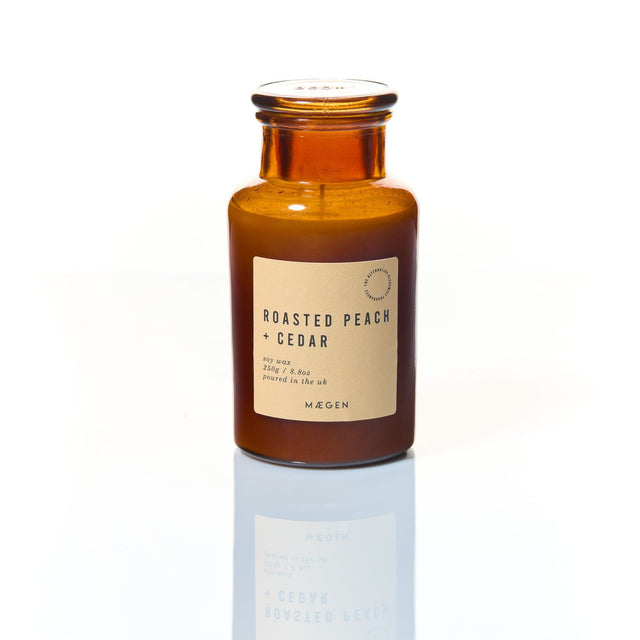 Roasted Peach And Cedar Soy Wax Candle