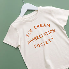 Load image into Gallery viewer, Pecan Ice Cream Appreciation Society Kid&#39;s T-Shirt