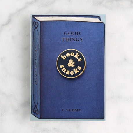 Books & Snacks Pin