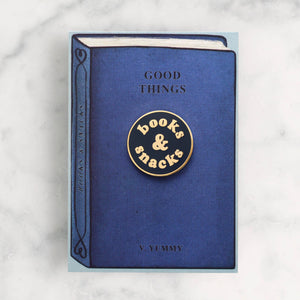 Books & Snacks Pin