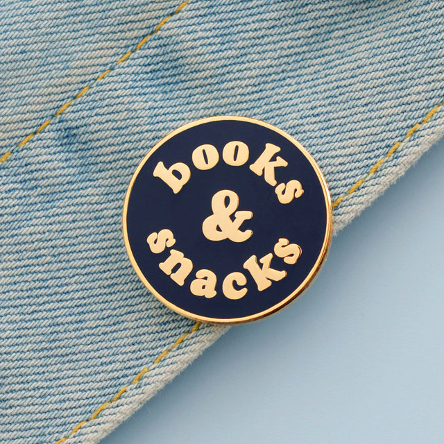 Books & Snacks Pin