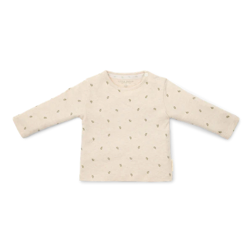 Neutral Green Leaves Top