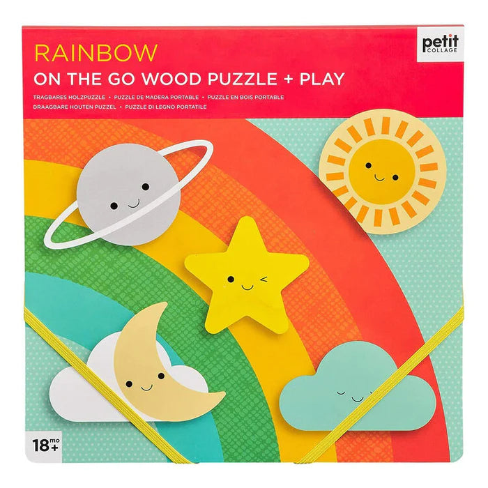 Rainbow Chunky Wood Puzzle & Play