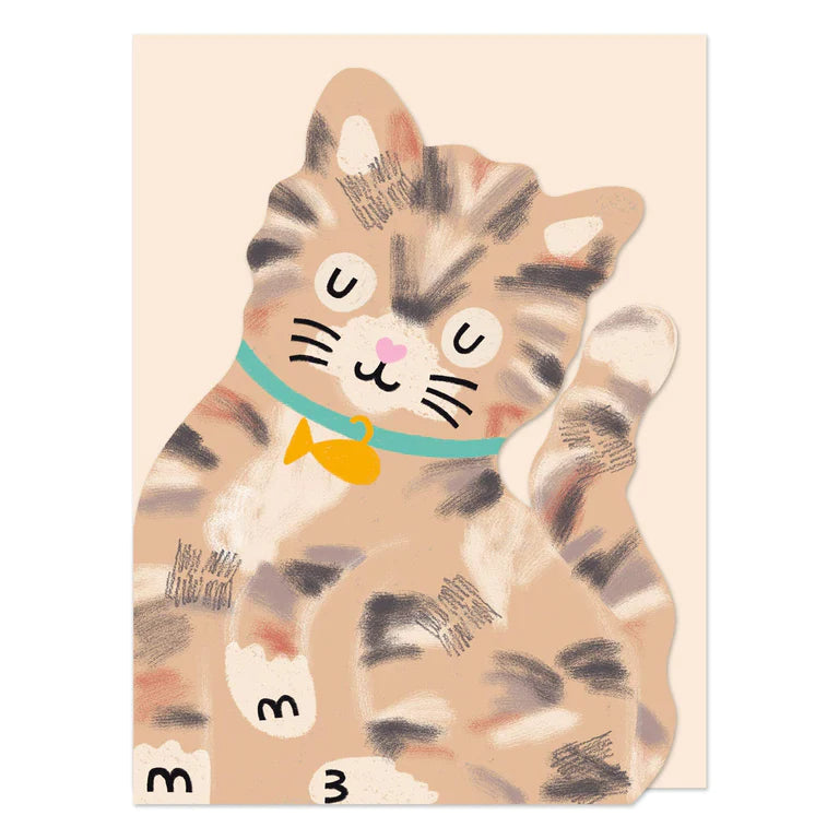 Mini Tabby Kitten Card