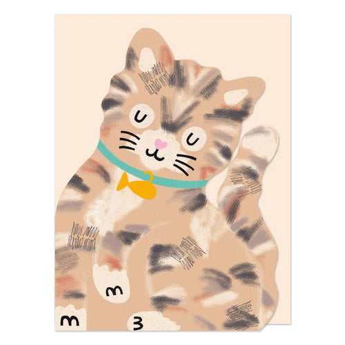 Mini Tabby Kitten Card