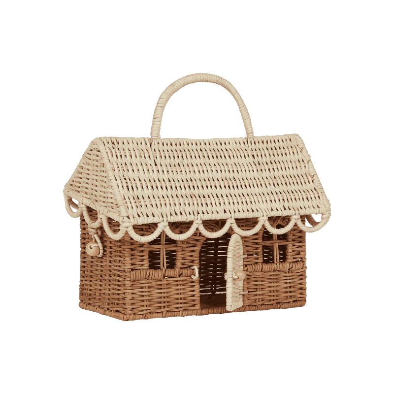 Rattan Gingerbread Casa Clutch