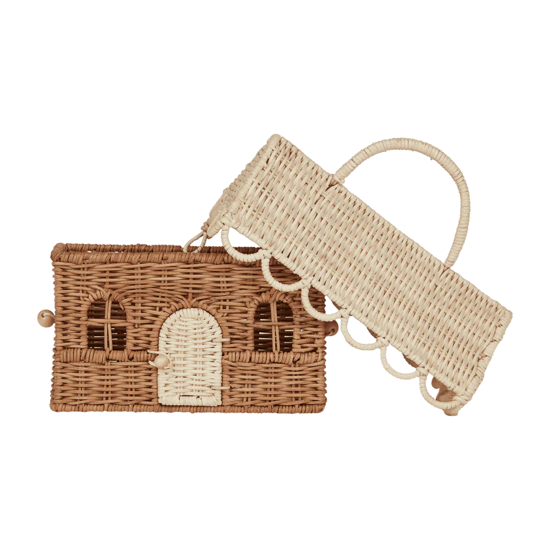 Rattan Gingerbread Casa Clutch