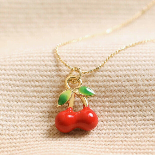 Cherry Pendant Necklace