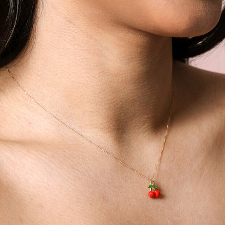 Cherry Pendant Necklace