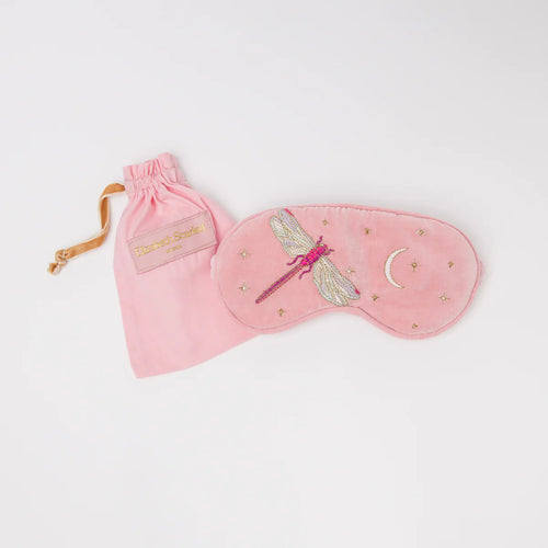Dragonfly Rose Velvet Eye Mask