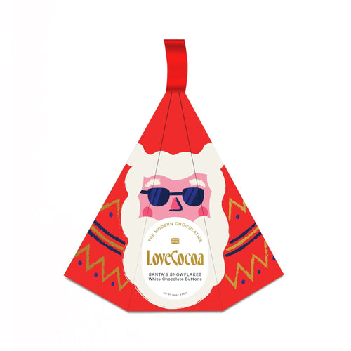 Christmas Santa White Chocolate Buttons