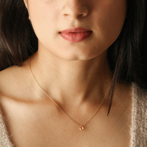Citrine Teardrop Gem Necklace