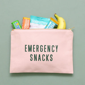 Emergency Snacks Blush Pink Pouch