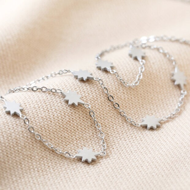 Long Tiny Star Necklace