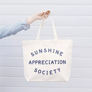 Sunshine Appreciation Society Natural Tote Bag