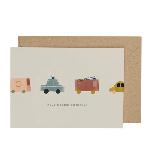 Super Birthday Transport Card