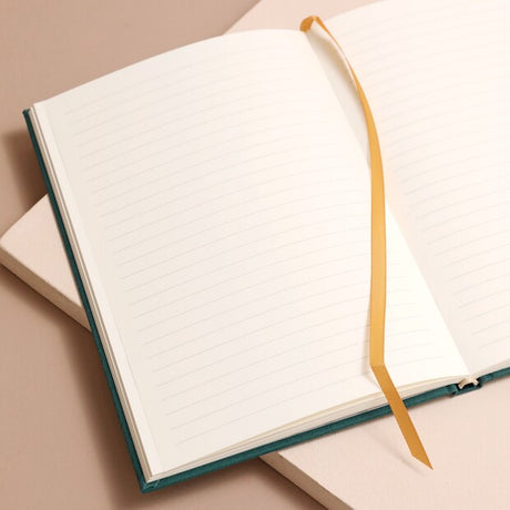 Teal & Gold Bee Notebook