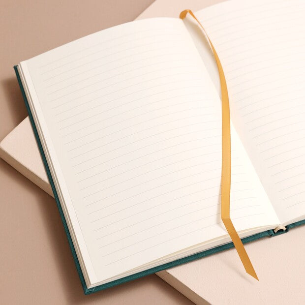 Teal & Gold Bee Notebook