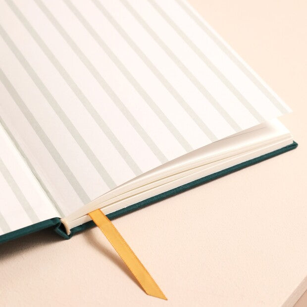 Teal & Gold Bee Notebook