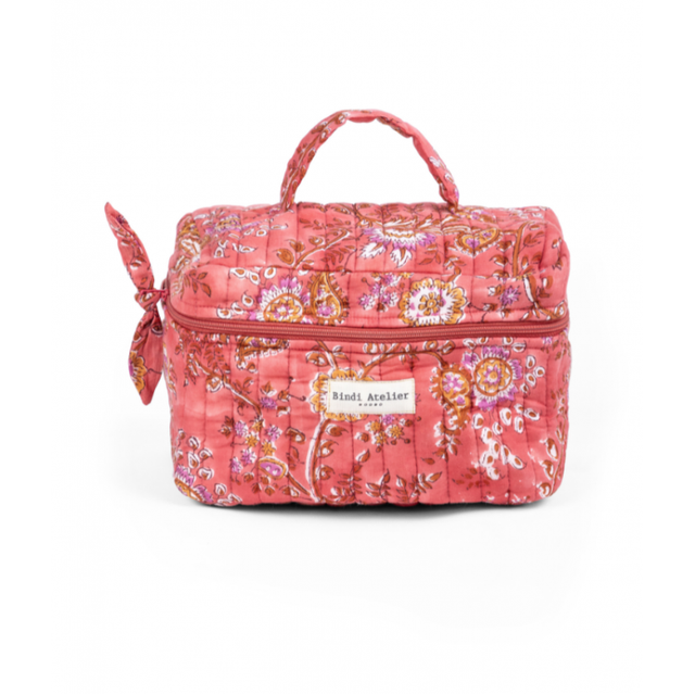 Quilted Handle Vanity Pouches