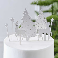 Load image into Gallery viewer, Wooden Christmas Cake Toppers