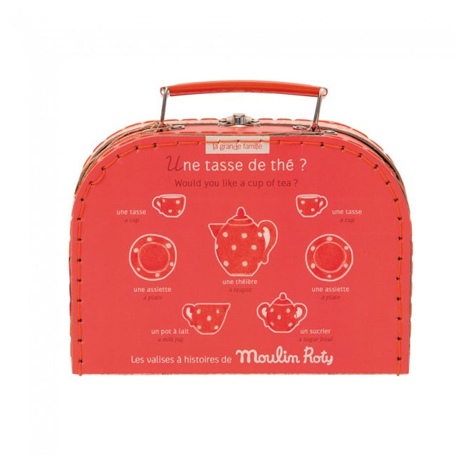 La Grande Famille Red Tea Set