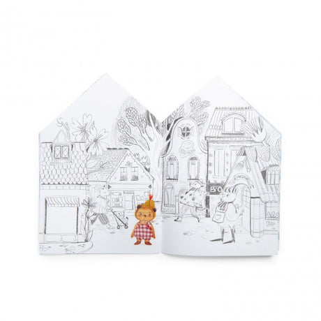 Les Minouchkas House shape Colouring Book