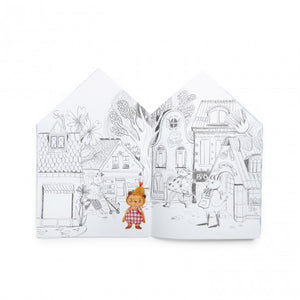 Les Minouchkas House shape Colouring Book