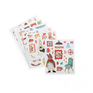 Les Minouchkas House shape Colouring Book