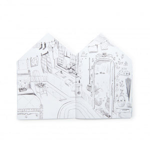 Les Minouchkas House shape Colouring Book