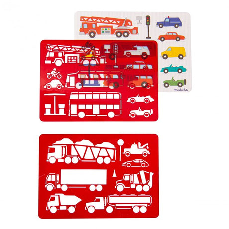 Vehicles Stencil Set