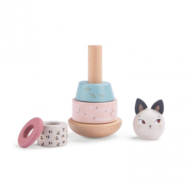 Après La Plui Stacking Wooden Cat