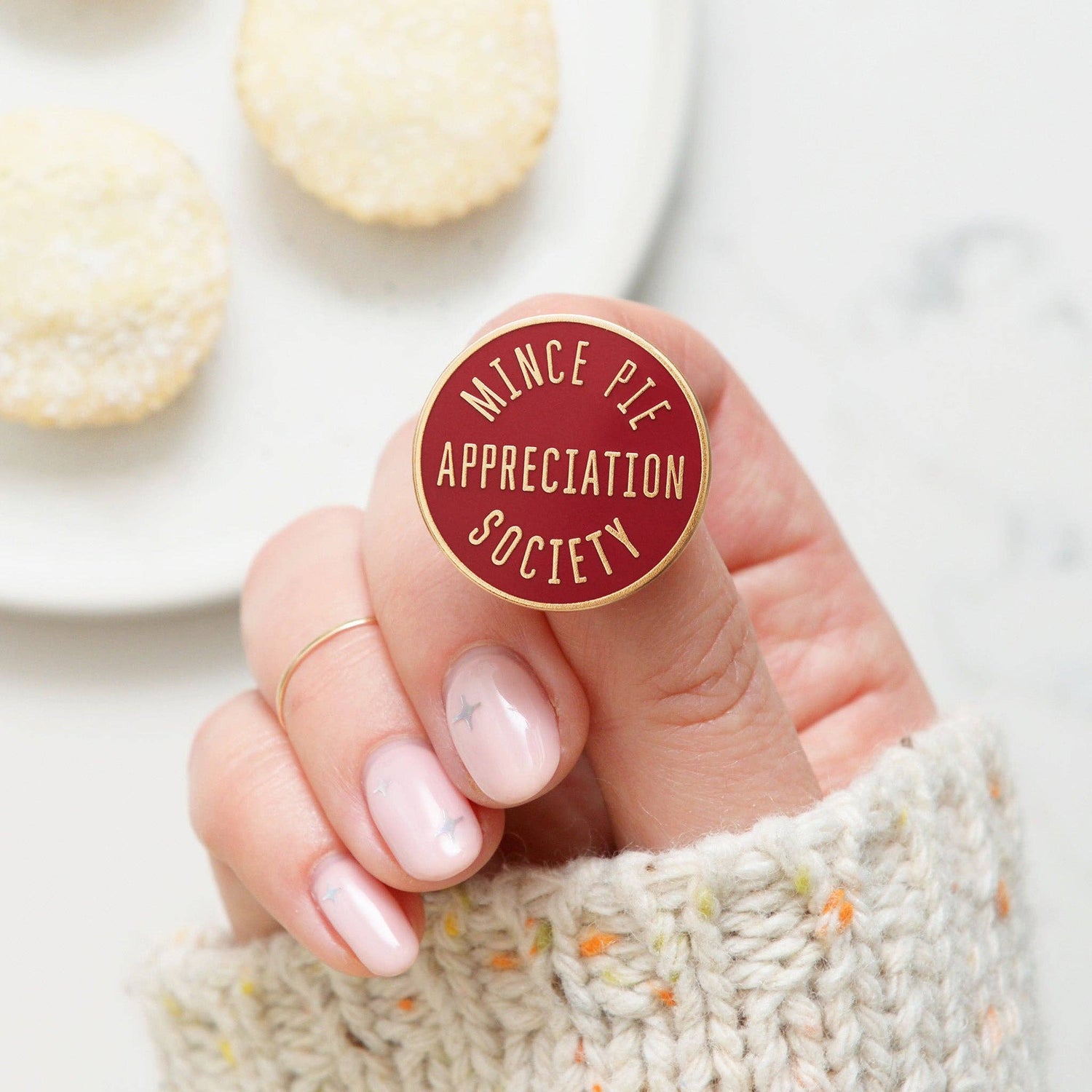 Mince Pie Appreciation Society Pin