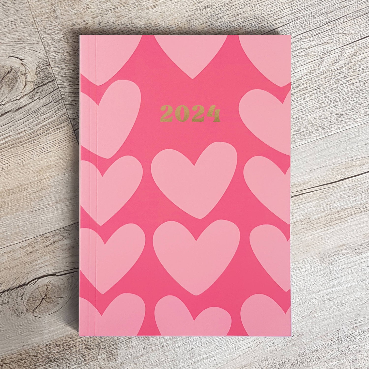 Pink Hearts 2024 Planner