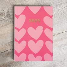 Load image into Gallery viewer, Pink Hearts 2024 Planner