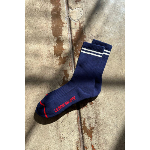 Boyfriend Socks - Navy