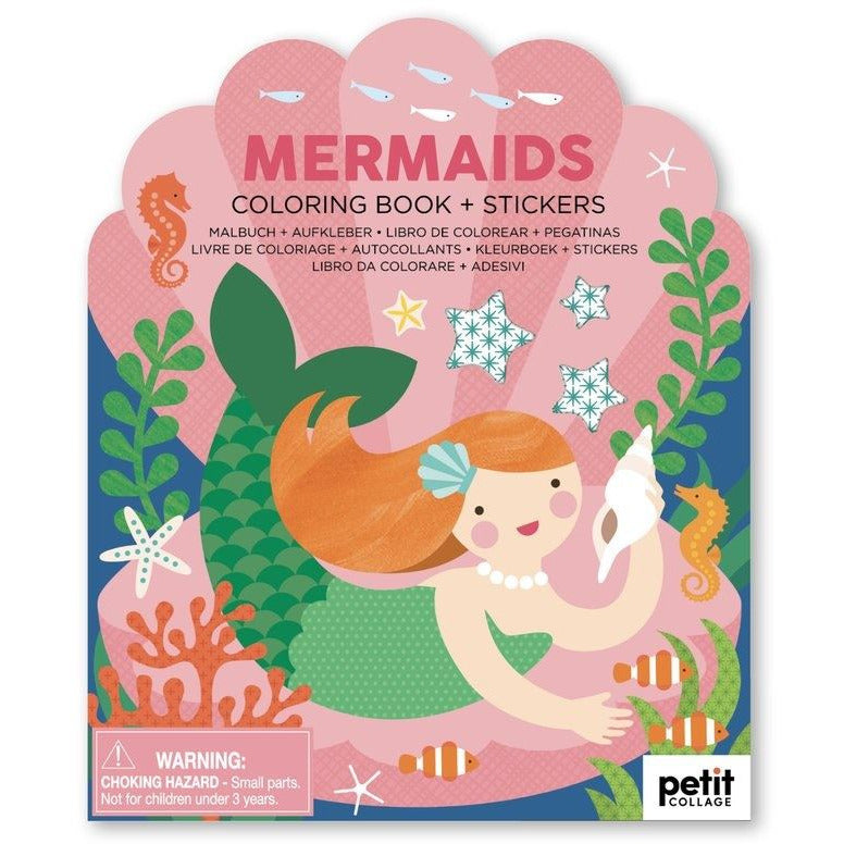 Mermaids Colouring Book With Stickers