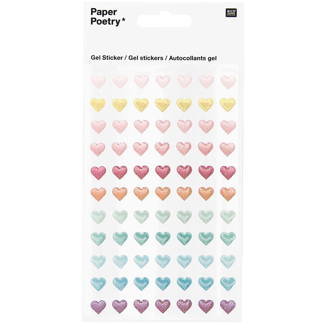 Gel Heart Stickers