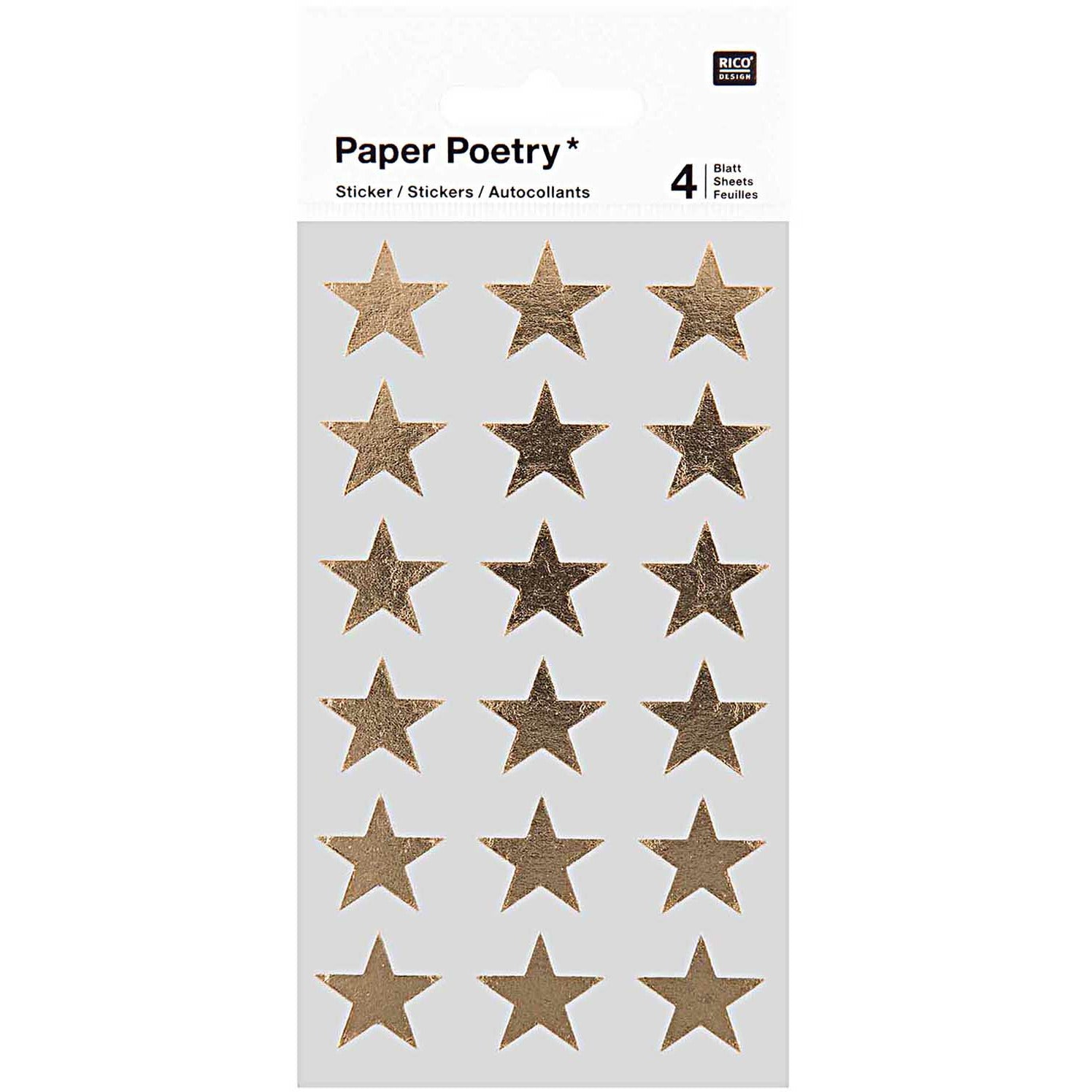 Large Gold Star Stickers