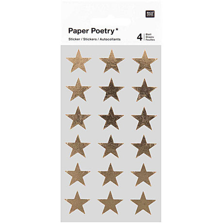 Large Gold Star Stickers