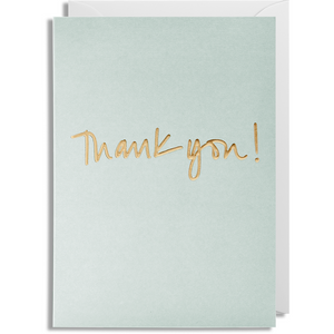 Thank You Gold And Grey Card
