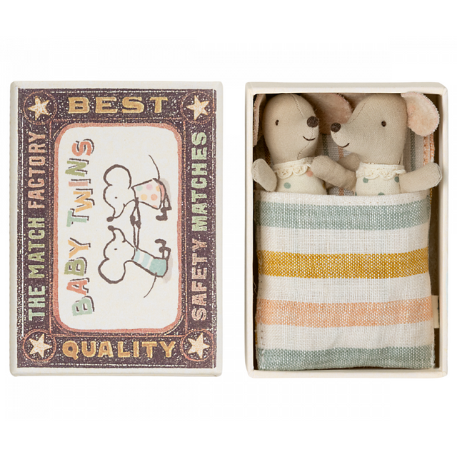 Twins Baby Mice In Matchbox