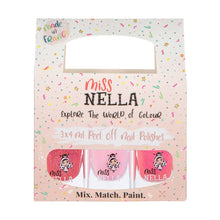 Load image into Gallery viewer, Pink Glitter Set Of 3 Kids Nail Polishes