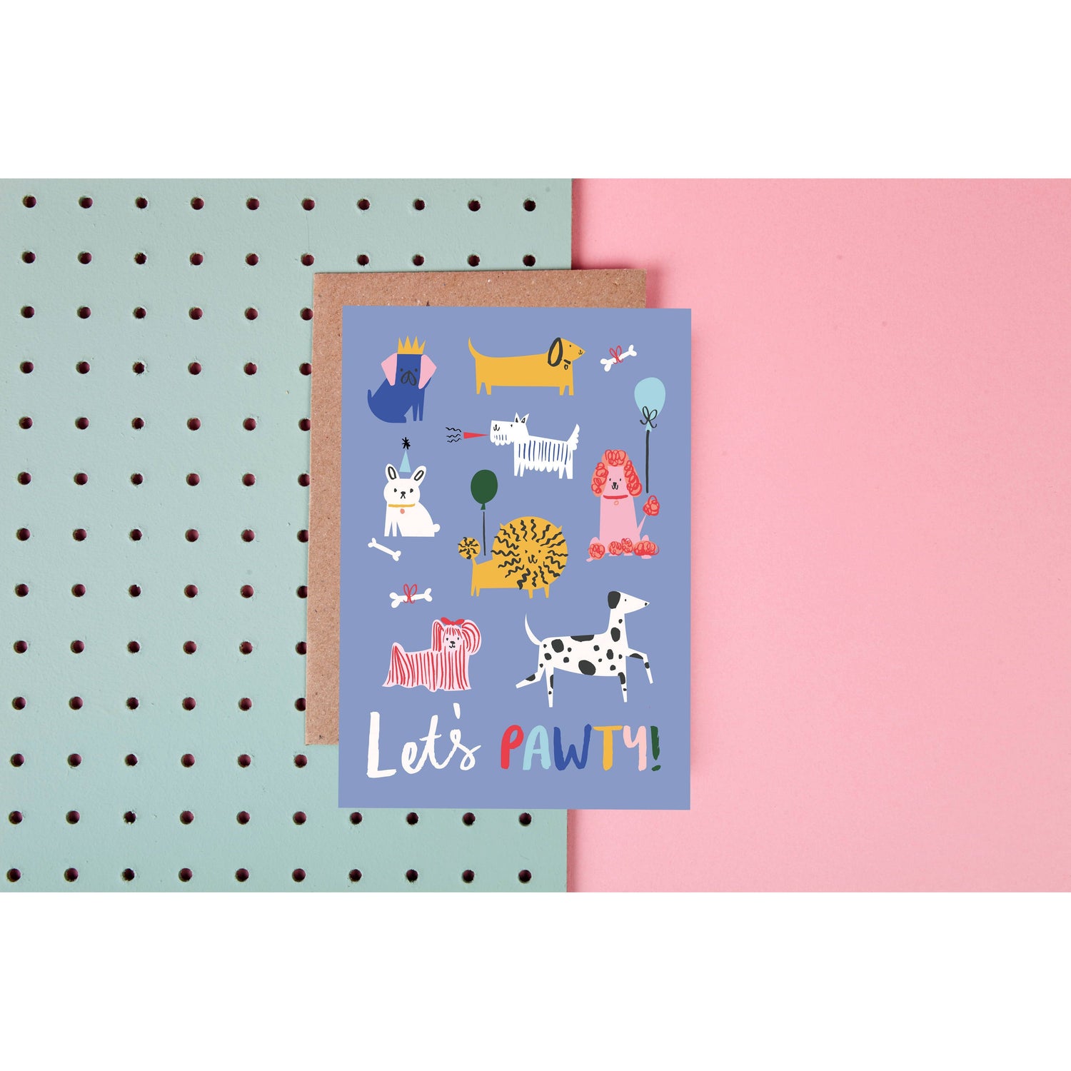 Let's Pawty Dogs Card