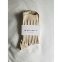 Load image into Gallery viewer, Cotton Ribbed Socks - Porcelain