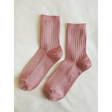 Load image into Gallery viewer, Cotton Ribbed Socks - Desert Rose