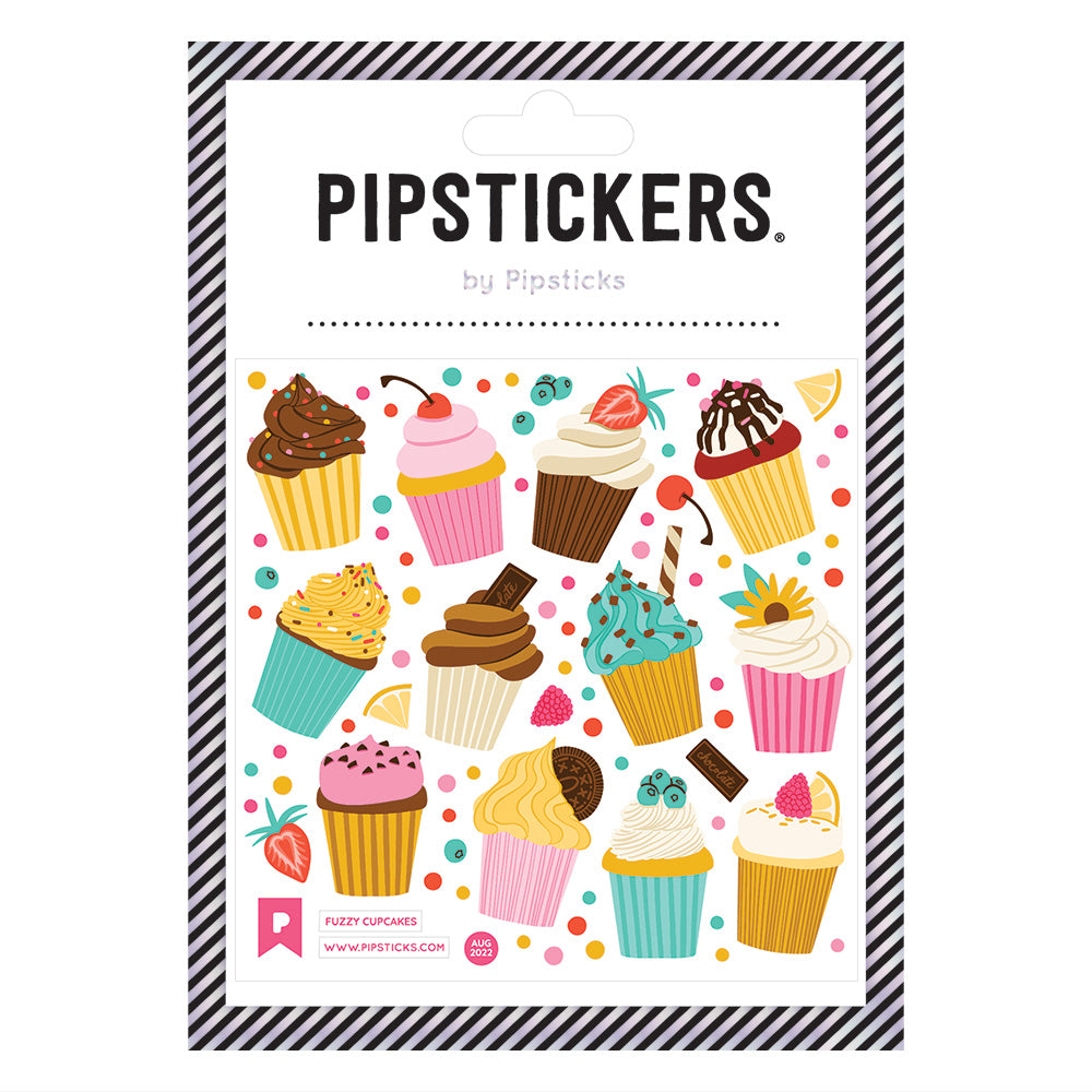 Fuzzy Cupcakes Stickers