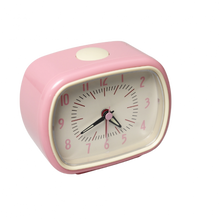 Load image into Gallery viewer, Pink Retro Alarm Clock