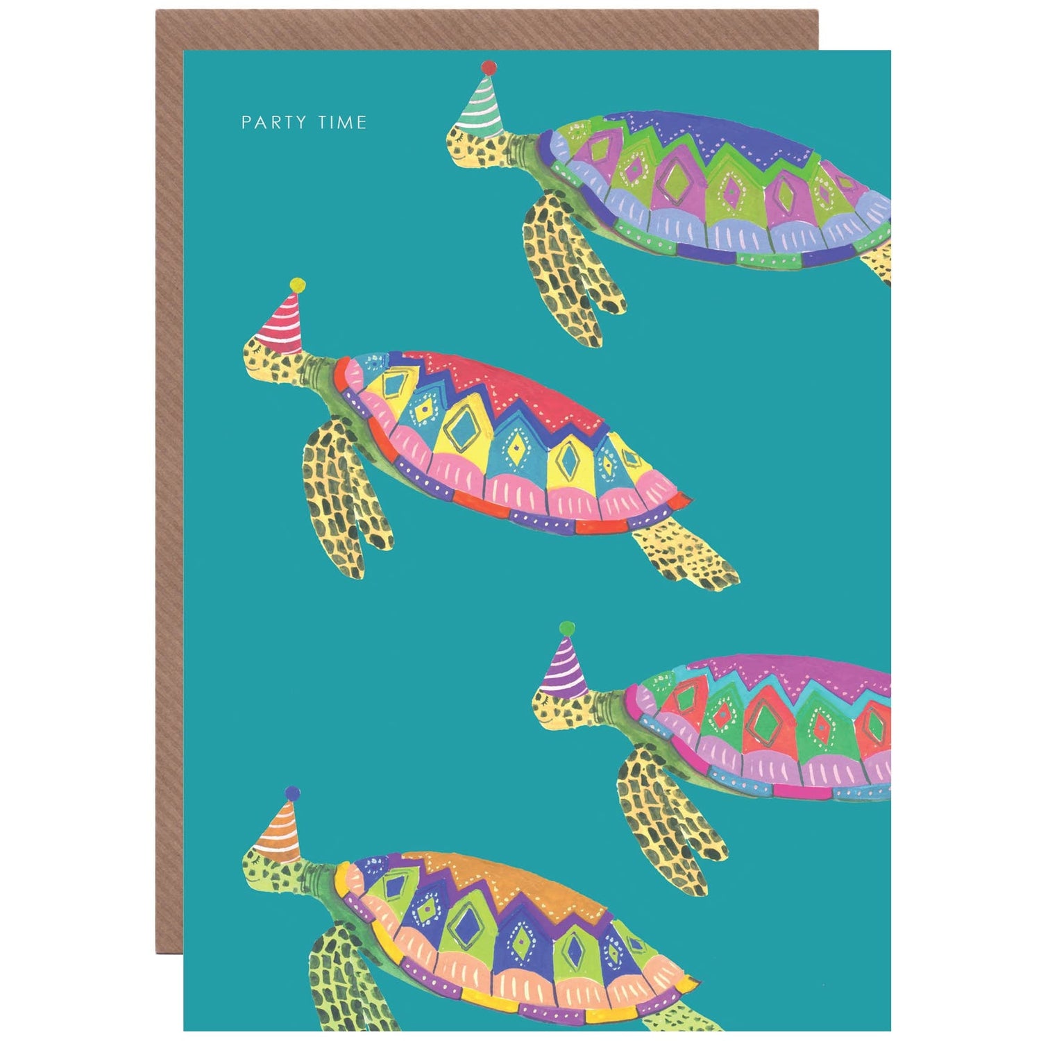 Sea Turtles Birthday Greetings Card