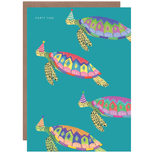 Sea Turtles Birthday Greetings Card